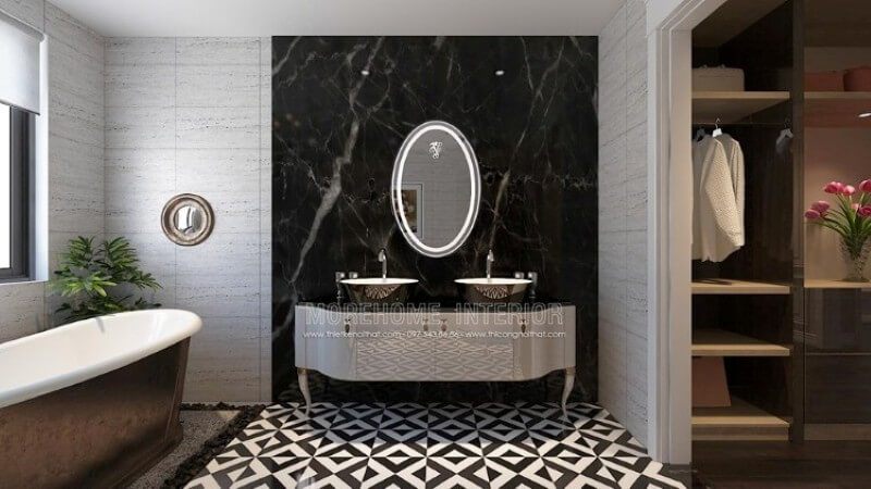 Trang trí nội thất phòng tắm Master sang trọng và đẳng cấp