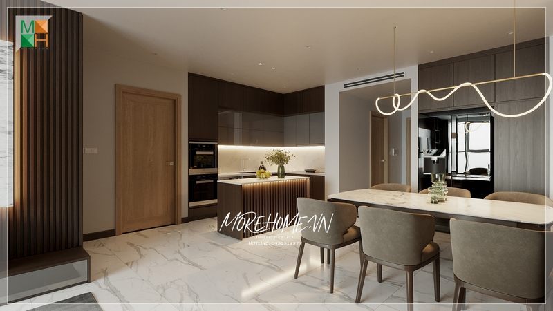 Bộ bàn ăn 6 ghế gỗ tự nhiên bọc nỉ màu nâu hiện đại cung cấp sự thoải mái và tiện nghi, dễ dàng sử dụng.